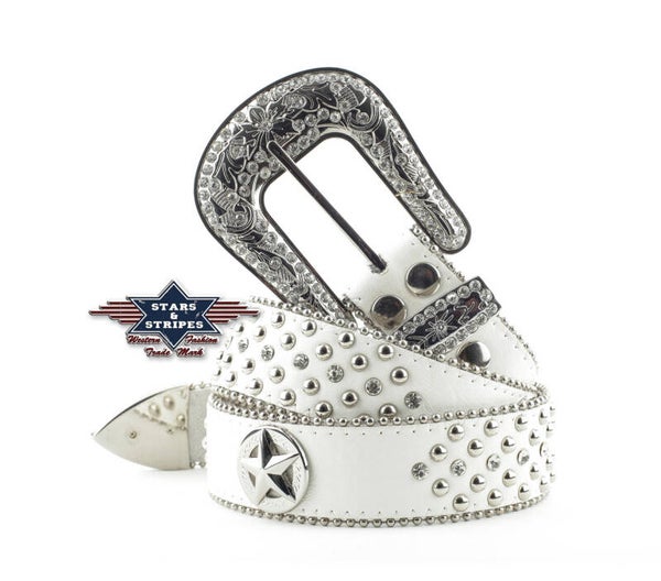 Riem Stars&Stripes Stone 2 Wit