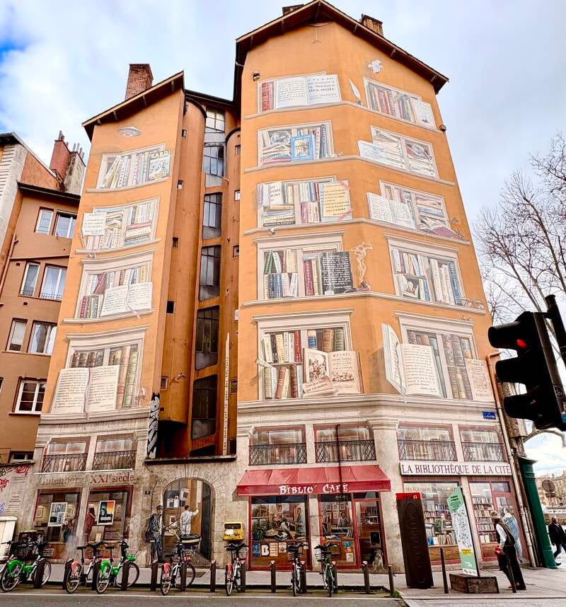 Fresque “La bibliothèque de la cité”