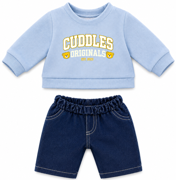 Cuddles originals outfit blauw