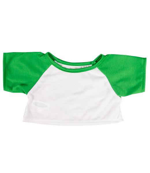 T-shirt met groene mouwen