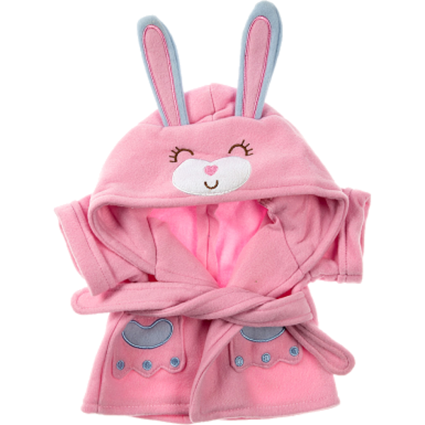 Roze konijntjes badjas