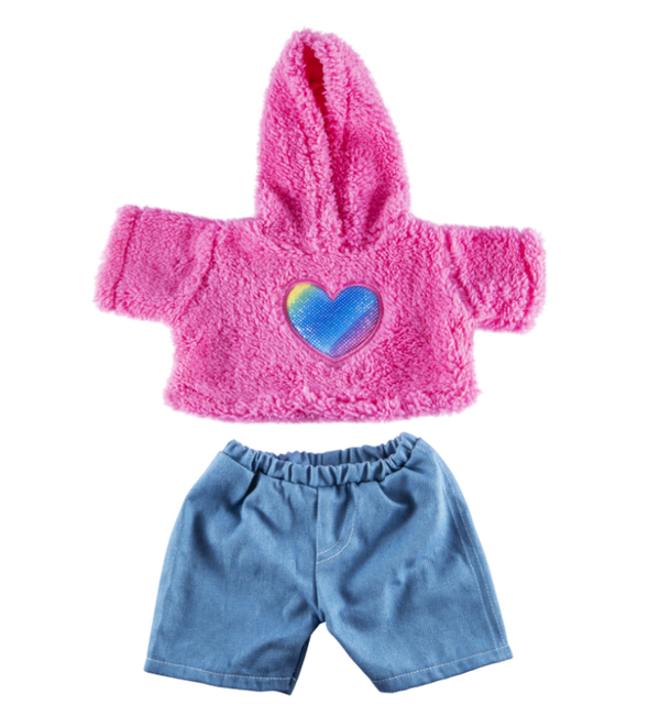 Roze hoodie outfit