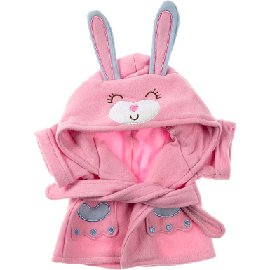 Roze konijntjes badjas