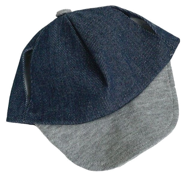 Blauw/grijze petje