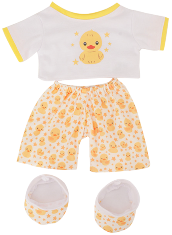 Pyjama kuikentje met pantoffels