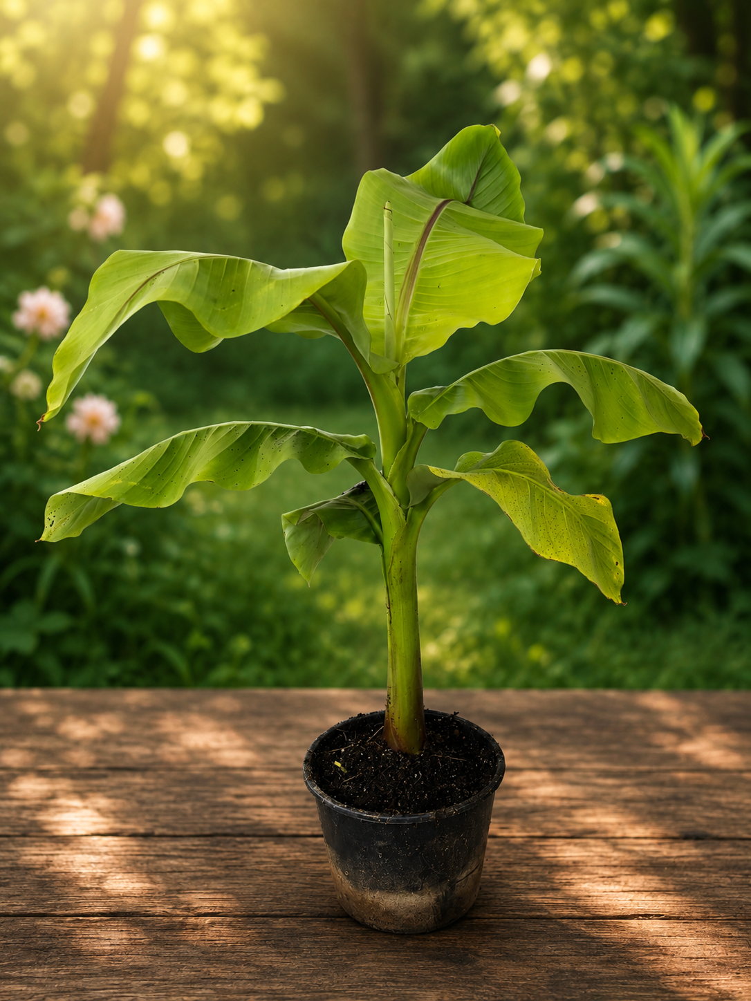 Musa basjoo – Winterharde bananenplant