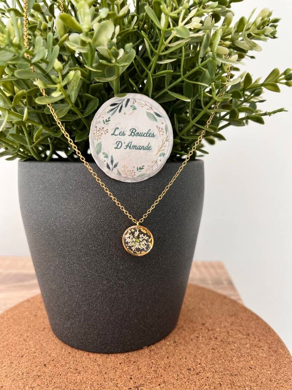 Collier carotte sauvage dorée