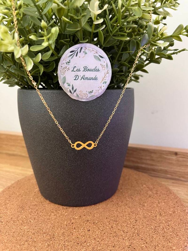 Collier infini doré