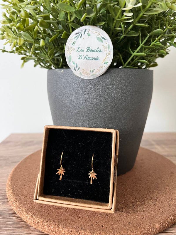 Boucles palmier doré