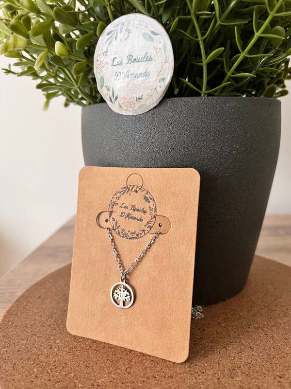 Collier arbre de vie argenté