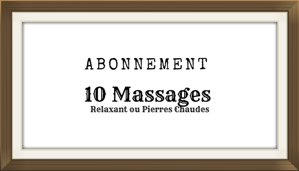 Abonnement 10 massages Mixtes