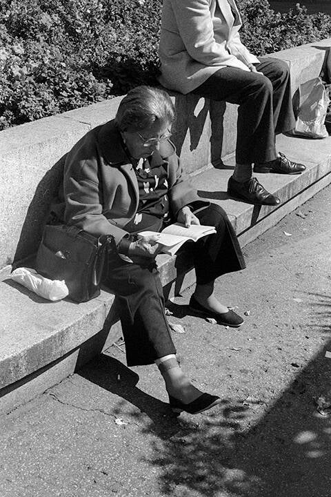 Black & white 35 mm negatives.