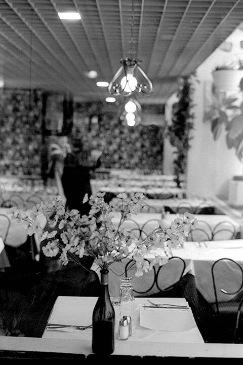 Black & white 35 mm negatives.