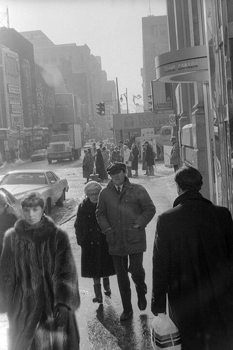 Black & white 35 mm negatives.