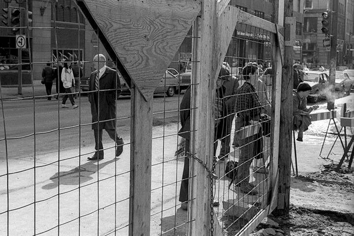 Black & white 35 mm negatives.