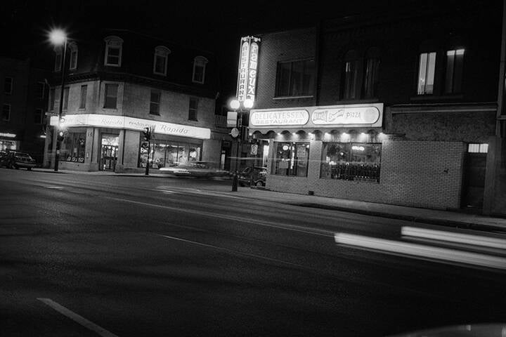 Black & white 35 mm negatives.