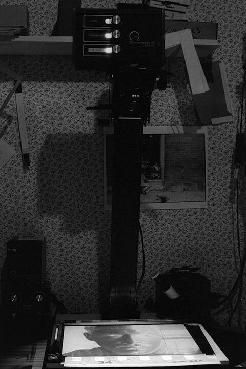 Black & white 35 mm negatives.