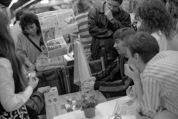 Black & white 35 mm negatives.