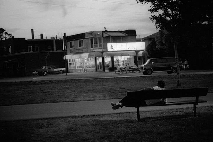 Black & white 35 mm negatives.