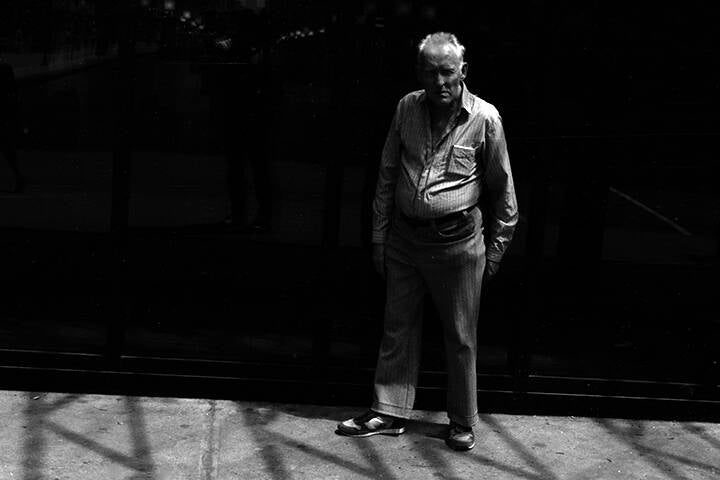 Black & white 35 mm negatives.