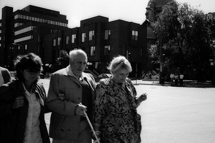 Black & white 35 mm negatives.