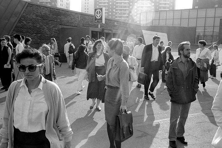 CHAOS AT THE BUS STOP.