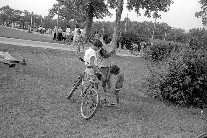 TAM-TAMS, PARC JEANNE-MANCE, MONTRÉAL, QUÉBEC, CANADA.