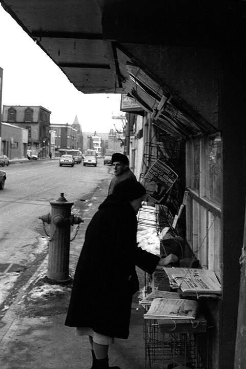 Black & white 35 mm negatives.