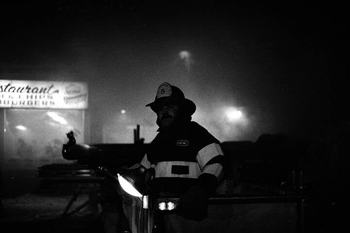 Black & white 35 mm negatives.