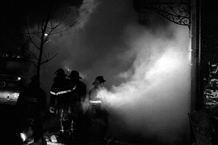 Black & white 35 mm negatives.