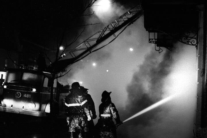 Black & white 35 mm negatives.