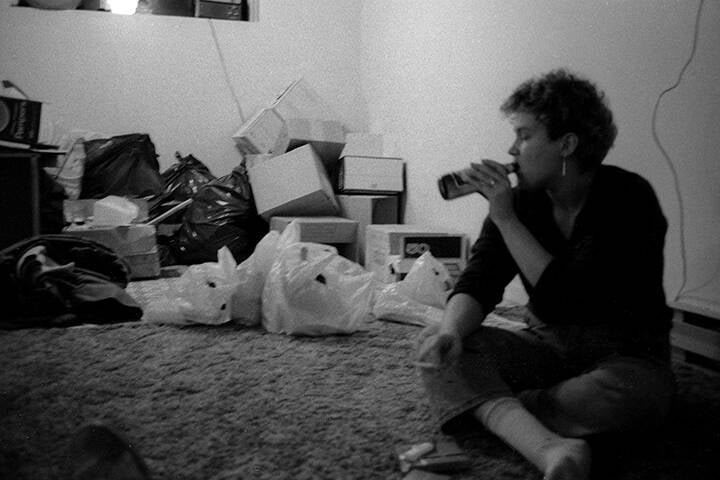 Black & white 35 mm negatives.