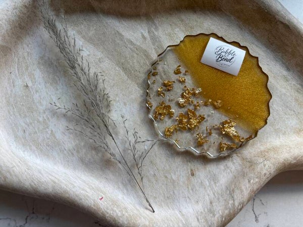 Gold & Glitter Large Coaster