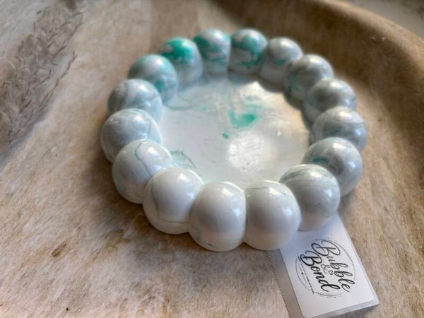 Mint Marble Bubble Tray