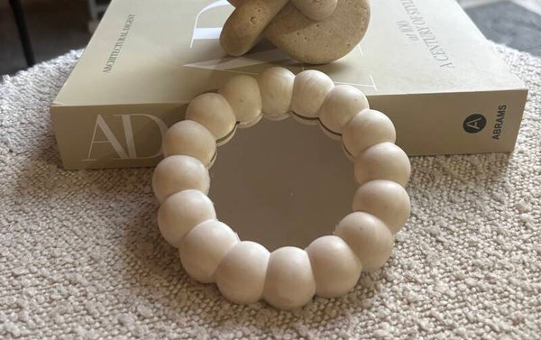 Sand & Caramel Bobble Mirror
