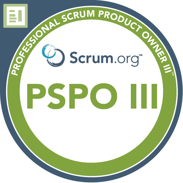 Professional Scrum Product Owner III badge