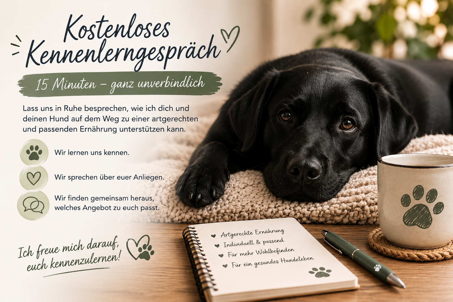 Kostenloses Kennenlerngespräch - 15 Minuten