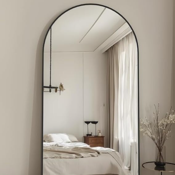 Espejo de pie, aesthetic, negro, diseñador, amazon, lujo