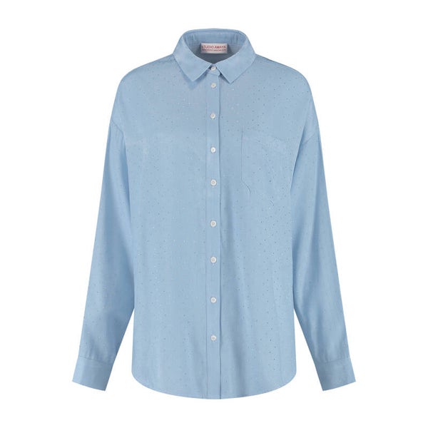 Blouse Daphne | Licht blauw | Studio Amaya
