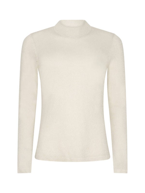 Knitted sparkle top Lotte | Ecru | Ydence