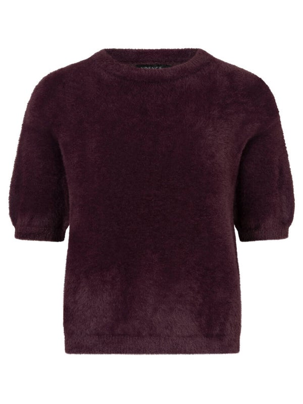 Knitted top Mary | Aubergine | Ydence