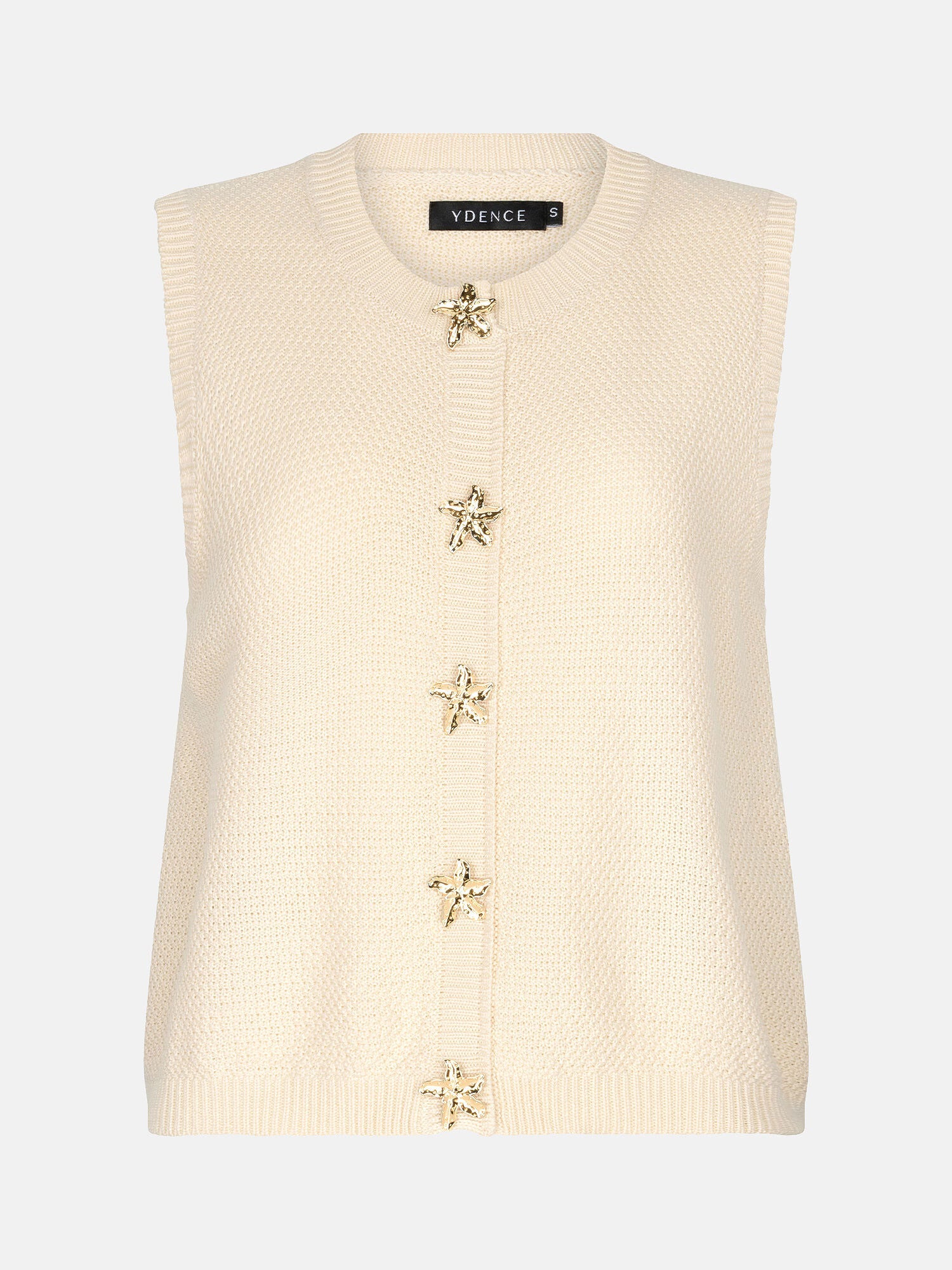 Knitted top Mona | Ecru | Ydence