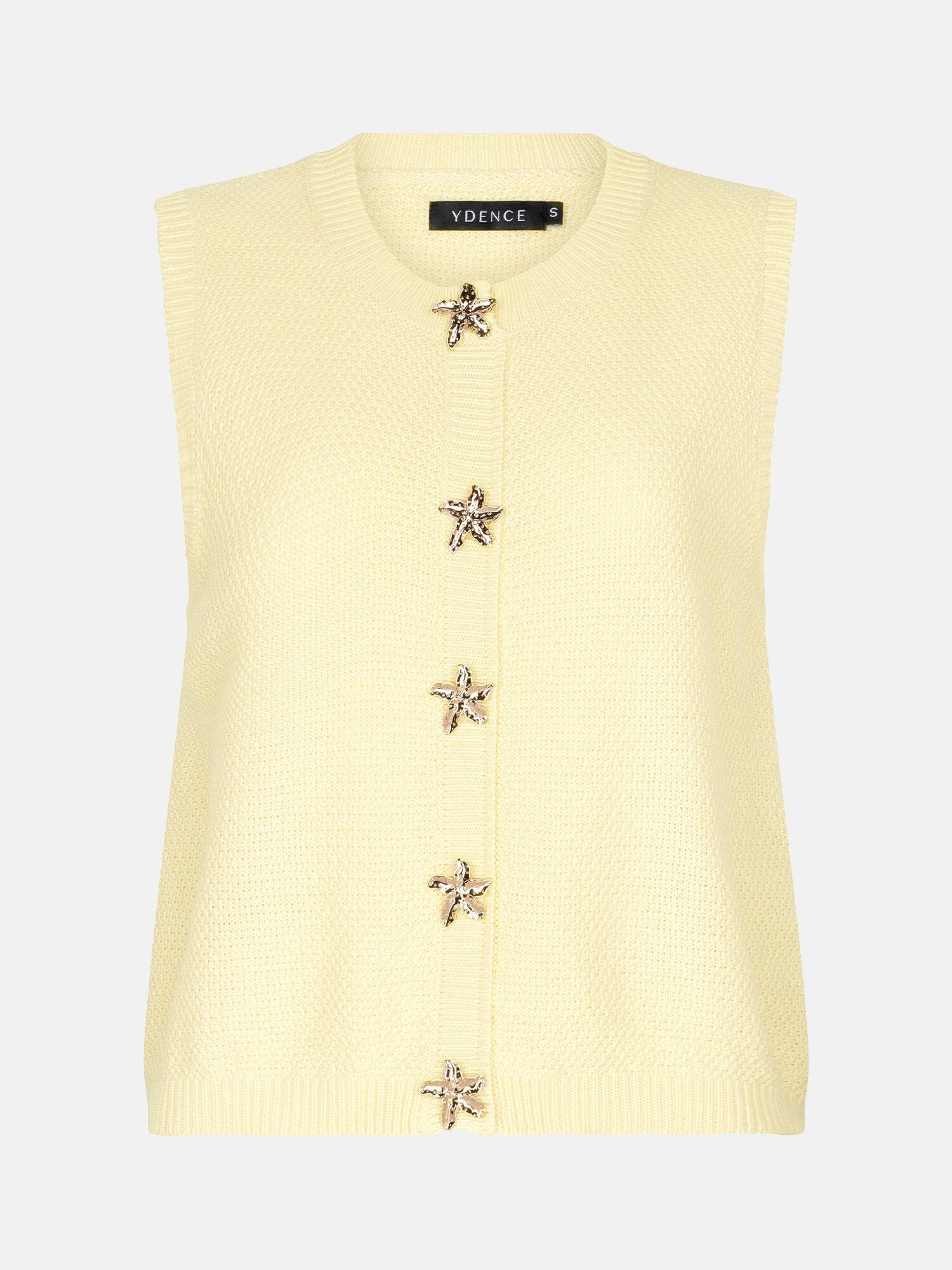 Knitted top Mona | Soft yellow | Ydence