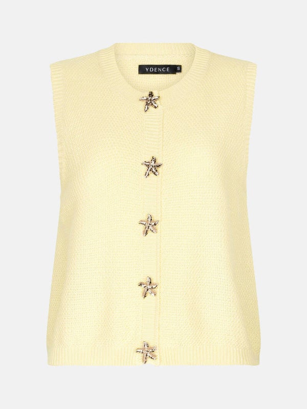 Knitted top Mona | Soft yellow | Ydence