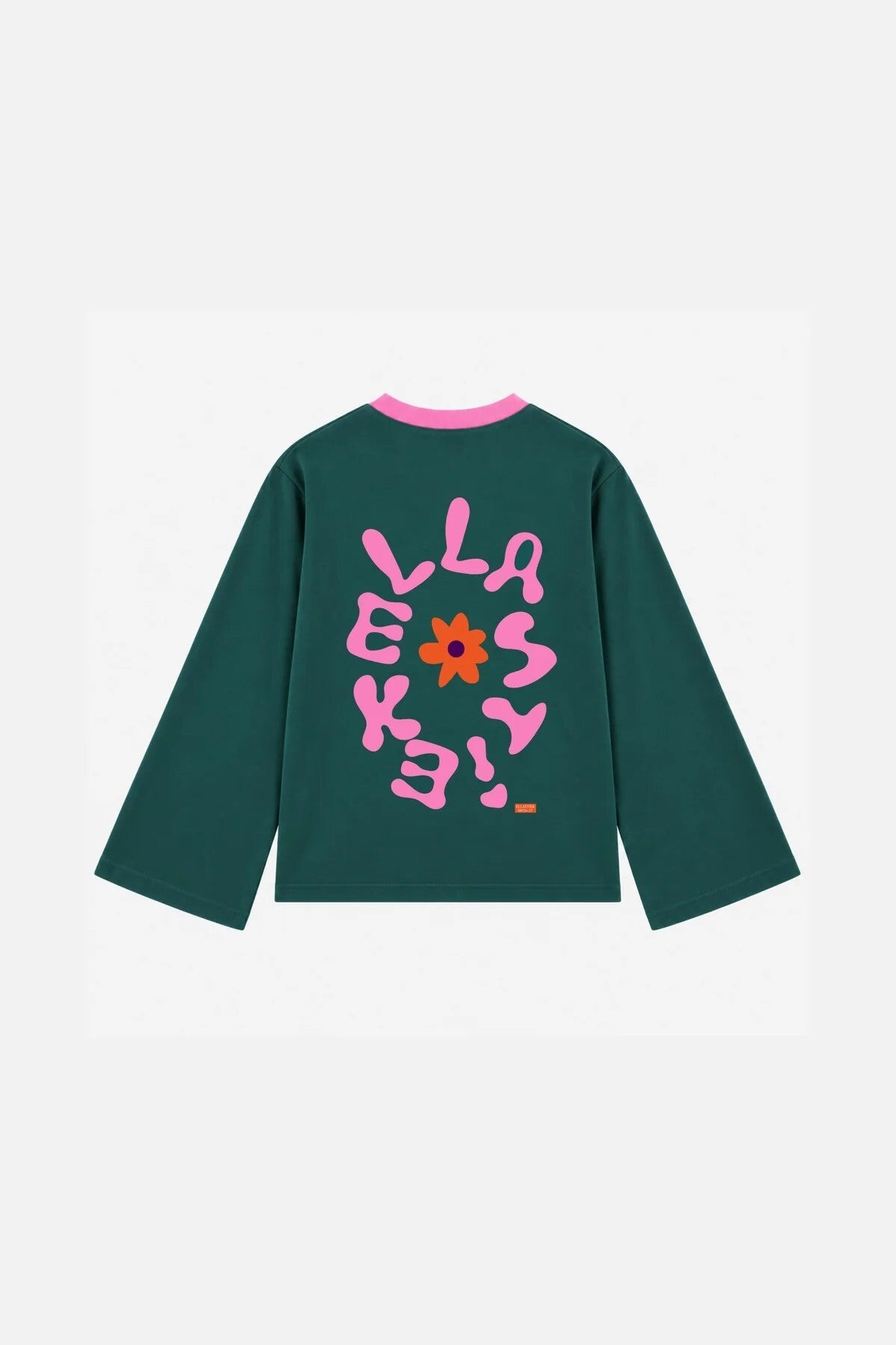 Longsleeve Noah | Groen Roze | Ellastiek
