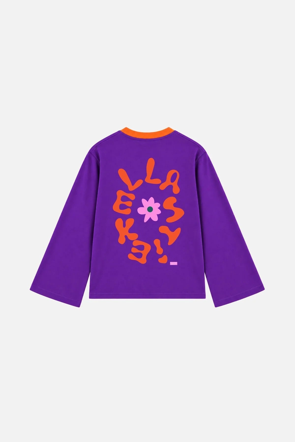 Longsleeve Julius | Paars en Oranje | Ellastiek