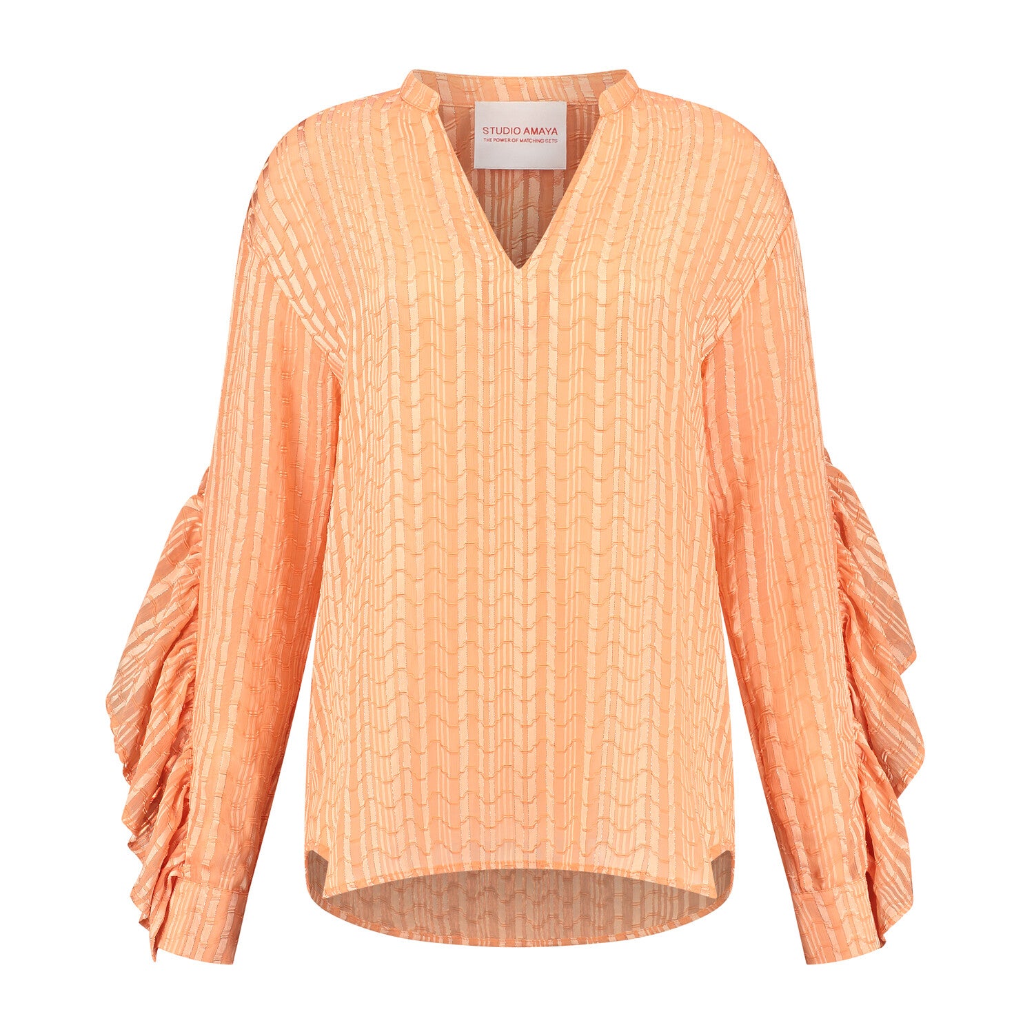 Macy Blouse | Oranje | Studio Amaya