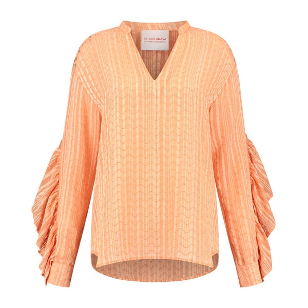 Macy Blouse | Oranje | Studio Amaya