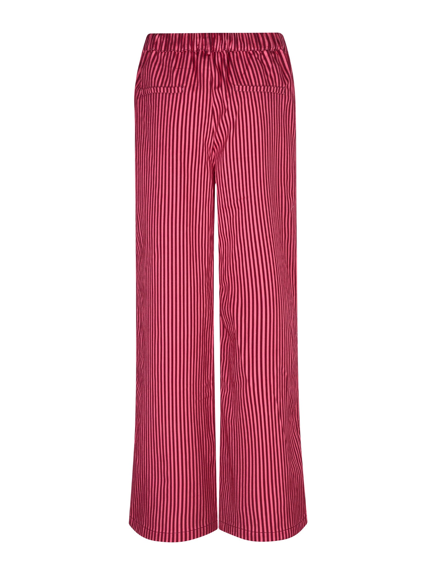 Pants Djamilla | Coral pink / Burgundy | Ydence