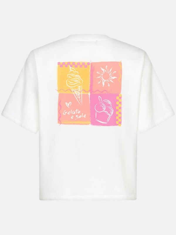T-shirt Gelato e Sole | Off-white | Ydence